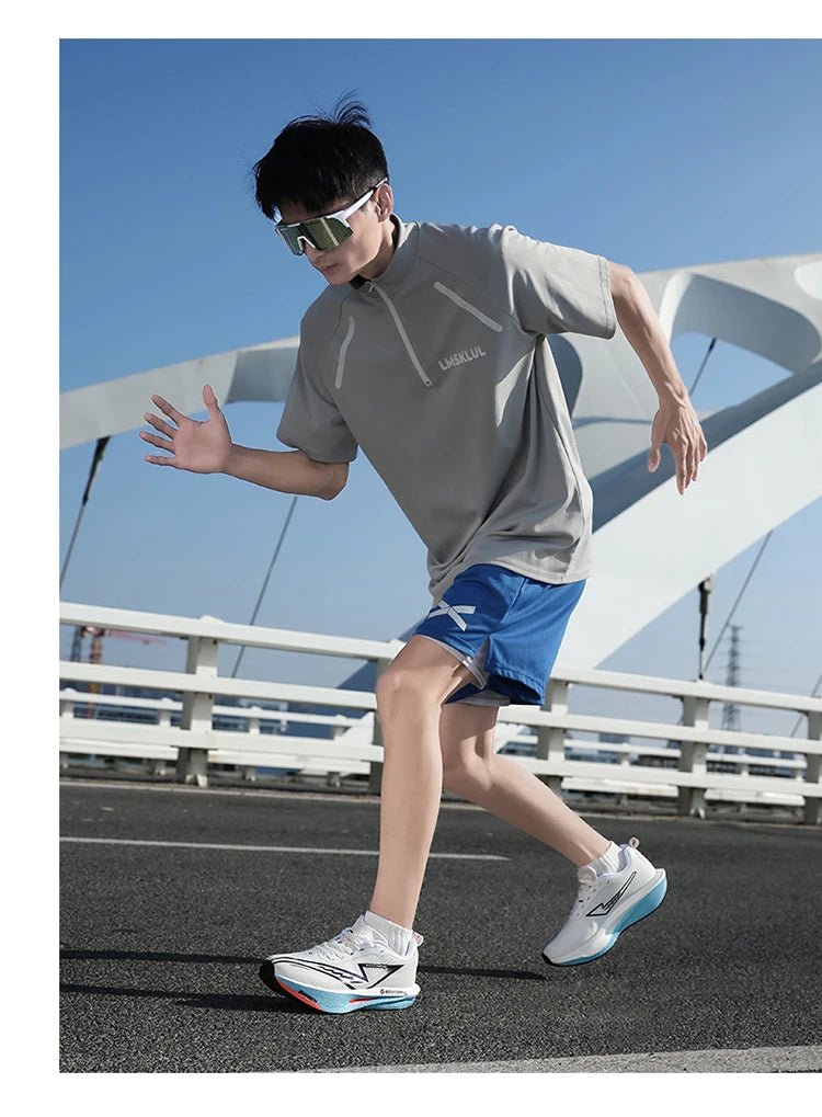 Men's Lightweight Nylon Casual Shoes - Breathable Lace - Up Low - Top Sneakers - StepByStepNow