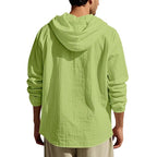 Men's Linen Long - Sleeved Shirt And Pants Set Breathable Outdoor Leisure Hiking Beach Sports Clothing for Spring Summer Autumn - StepByStepNow