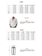 Men's Linen Long - Sleeved Shirt And Pants Set Breathable Outdoor Leisure Hiking Beach Sports Clothing for Spring Summer Autumn - StepByStepNow