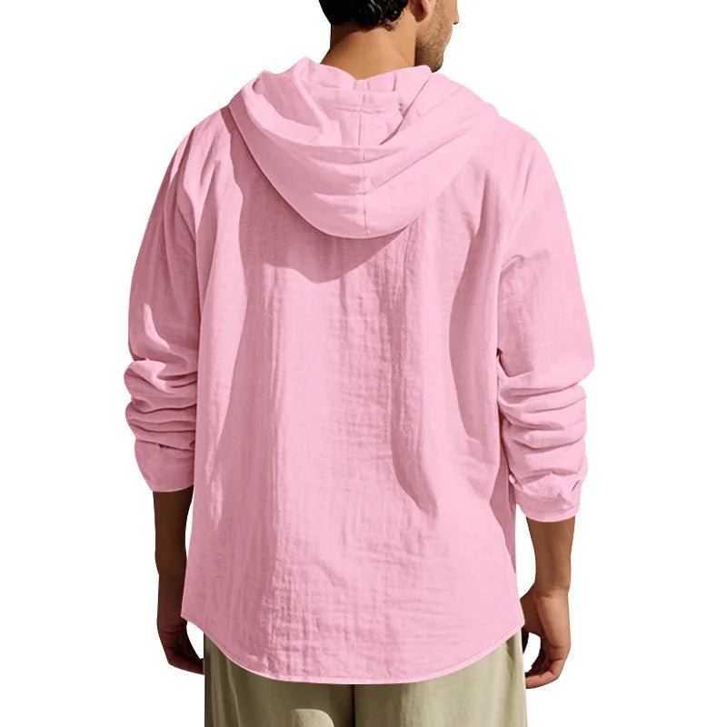 Men's Linen Long - Sleeved Shirt And Pants Set Breathable Outdoor Leisure Hiking Beach Sports Clothing for Spring Summer Autumn - StepByStepNow