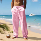 Men's Linen Long - Sleeved Shirt And Pants Set Breathable Outdoor Leisure Hiking Beach Sports Clothing for Spring Summer Autumn - StepByStepNow