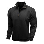 Men's Long - sleeved Zipped Stand Collar Sweater - StepByStepNow