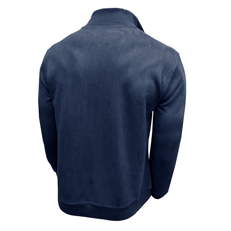Men's Long - sleeved Zipped Stand Collar Sweater - StepByStepNow