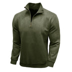Men's Long - sleeved Zipped Stand Collar Sweater - StepByStepNow