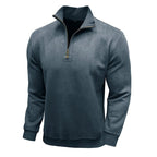 Men's Long - sleeved Zipped Stand Collar Sweater - StepByStepNow