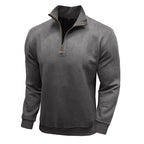 Men's Long - sleeved Zipped Stand Collar Sweater - StepByStepNow