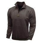 Men's Long - sleeved Zipped Stand Collar Sweater - StepByStepNow