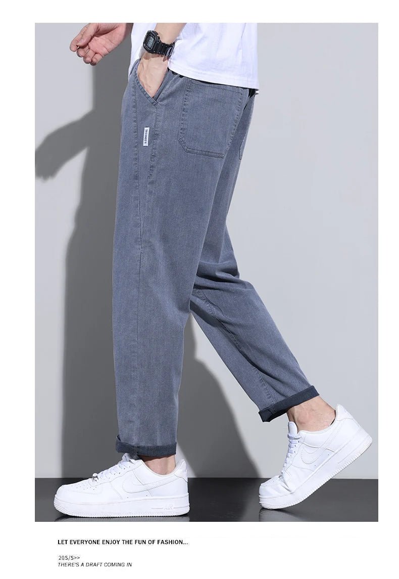 Jeans uomo elasticizzati dritti 2026 primavera estate casual versatile - StepByStepNow