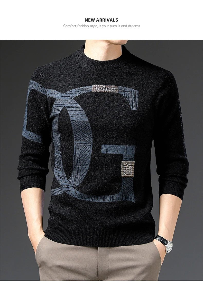 Men’s embroidered velvet pullover, product image 19