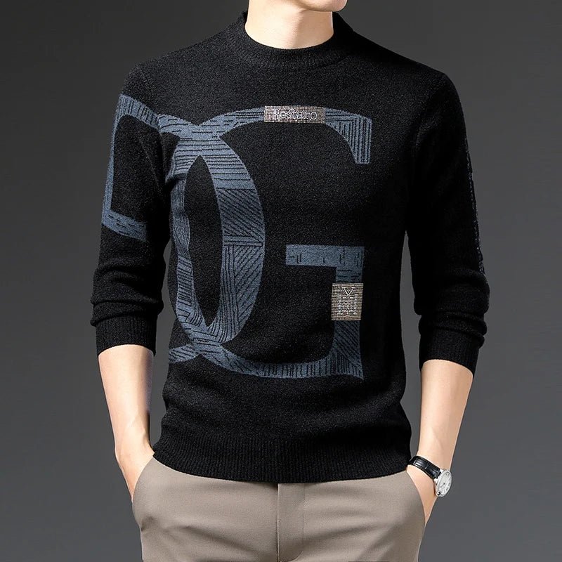 Men’s embroidered velvet pullover, product image 24