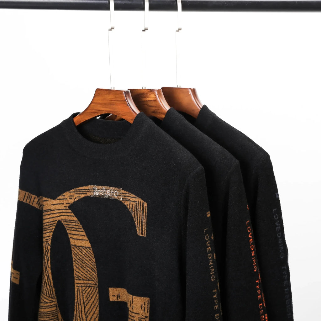 Men’s embroidered velvet pullover, product image 2
