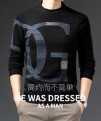 Men’s embroidered velvet pullover, product image 6