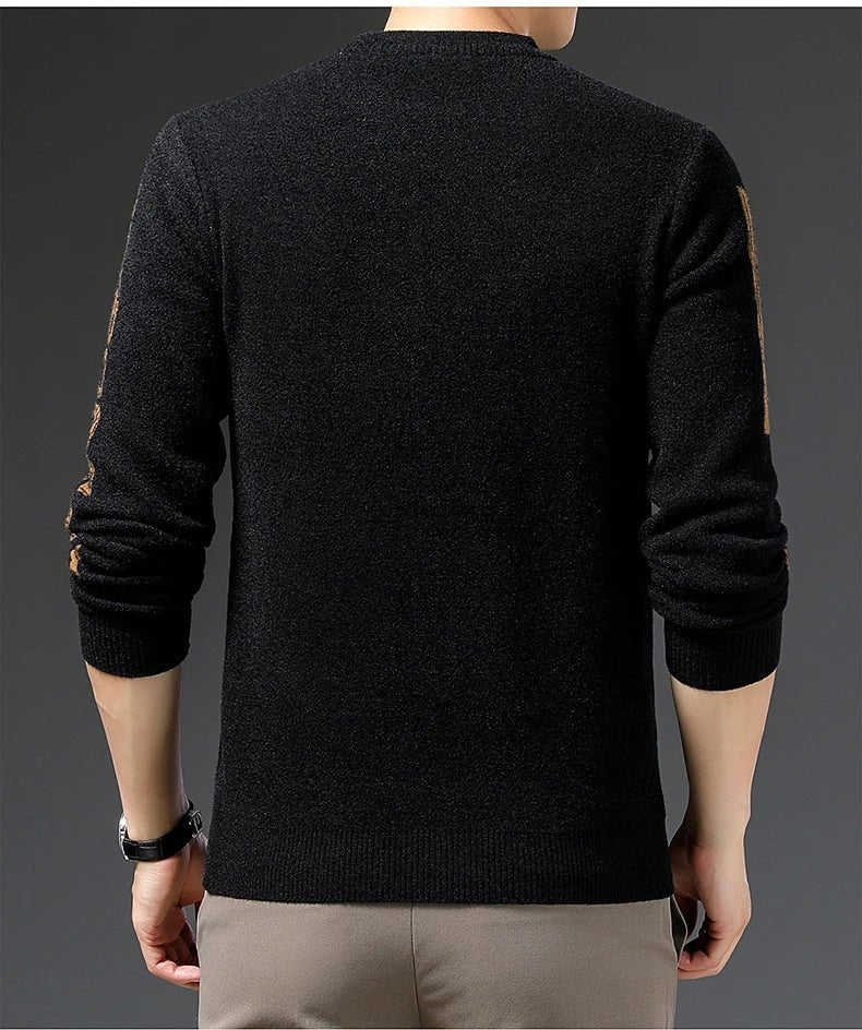 Men’s embroidered velvet pullover, product image 11