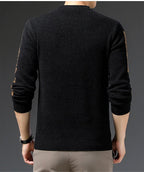 Men’s embroidered velvet pullover, product image 11