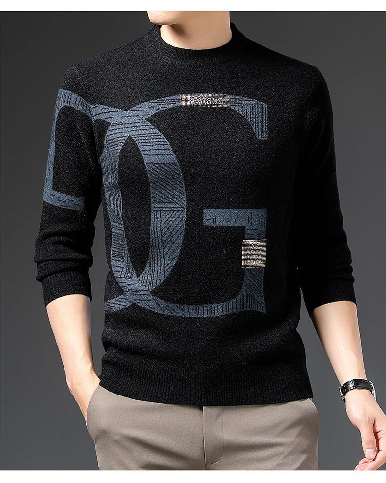 Men’s embroidered velvet pullover, product image 20