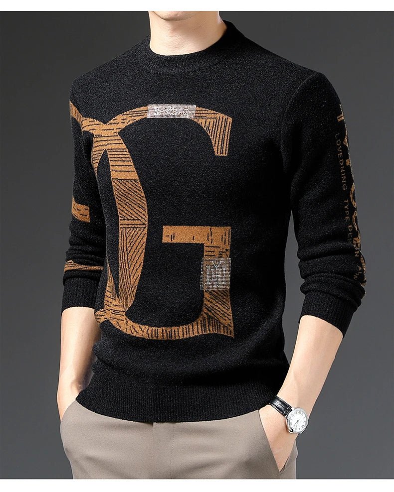Men’s embroidered velvet pullover, product image 10