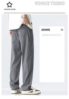 Men's Lyocell Straight Trousers - Ultra - Thin Breathable Casual Summer Sweatpants - StepByStepNow