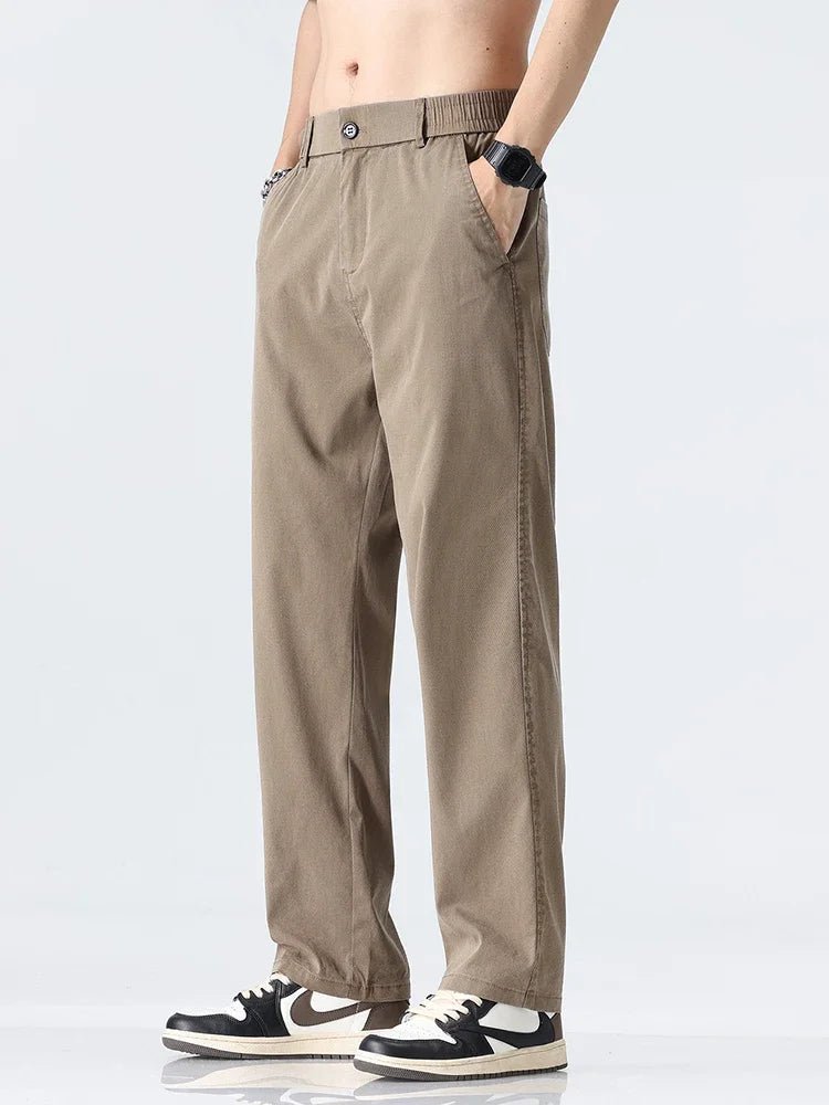 Men's Lyocell Straight Trousers - Ultra - Thin Breathable Casual Summer Sweatpants - StepByStepNow