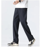Men's Lyocell Straight Trousers - Ultra - Thin Breathable Casual Summer Sweatpants - StepByStepNow