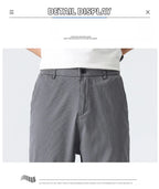 Men's Lyocell Straight Trousers - Ultra - Thin Breathable Casual Summer Sweatpants - StepByStepNow