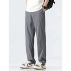 Men's Lyocell Straight Trousers - Ultra - Thin Breathable Casual Summer Sweatpants - StepByStepNow