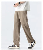 Men's Lyocell Straight Trousers - Ultra - Thin Breathable Casual Summer Sweatpants - StepByStepNow