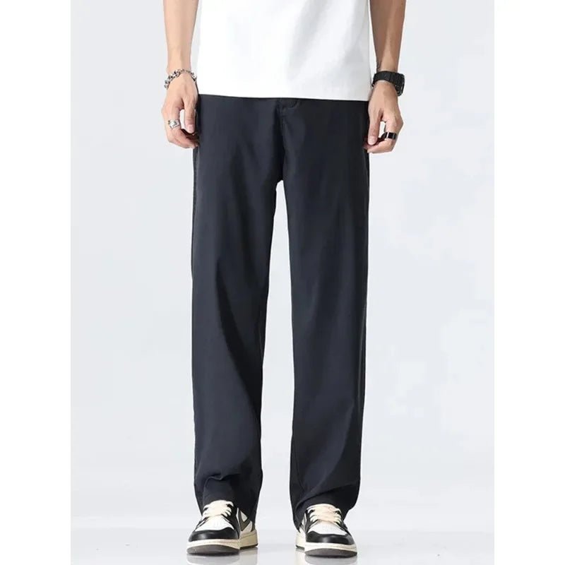Men's Lyocell Straight Trousers - Ultra - Thin Breathable Casual Summer Sweatpants - StepByStepNow