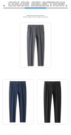 Men’s Premium Cotton Casual Pants – Slim Fit Korean Fashion Trousers - StepByStepNow