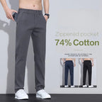 Men’s Premium Cotton Casual Pants – Slim Fit Korean Fashion Trousers - StepByStepNow