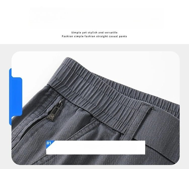 Men’s Premium Cotton Casual Pants – Slim Fit Korean Fashion Trousers - StepByStepNow