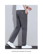 Men’s Premium Cotton Casual Pants – Slim Fit Korean Fashion Trousers - StepByStepNow