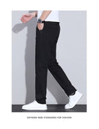 Men’s Premium Cotton Casual Pants – Slim Fit Korean Fashion Trousers - StepByStepNow