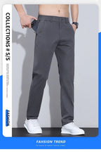 Men’s Premium Cotton Casual Pants – Slim Fit Korean Fashion Trousers - StepByStepNow