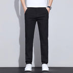 Men’s Premium Cotton Casual Pants – Slim Fit Korean Fashion Trousers - StepByStepNow