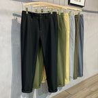 Men’s Premium Cotton Stretch Trousers – Classic Business - Casual Fashion - StepByStepNow