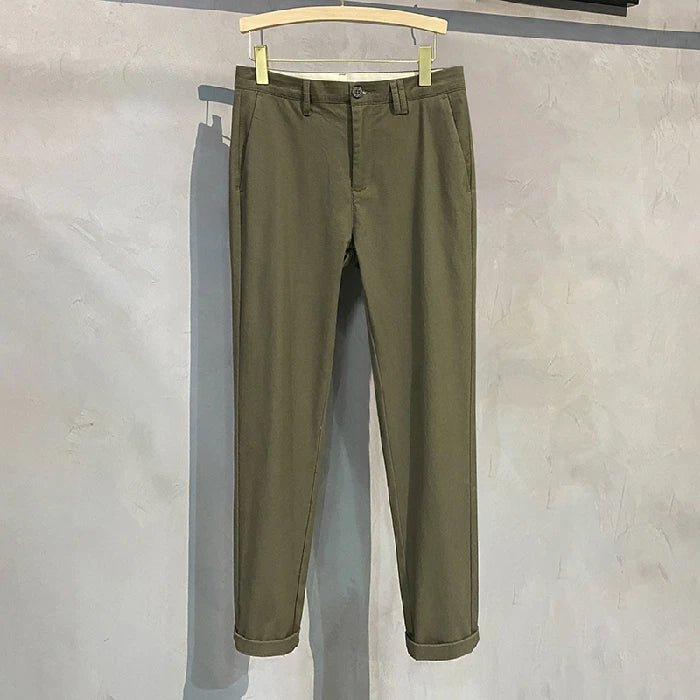 Men’s Premium Cotton Stretch Trousers – Classic Business - Casual Fashion - StepByStepNow