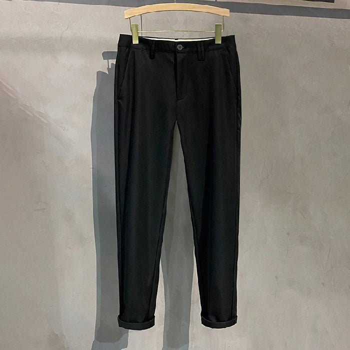 Men’s Premium Cotton Stretch Trousers – Classic Business - Casual Fashion - StepByStepNow