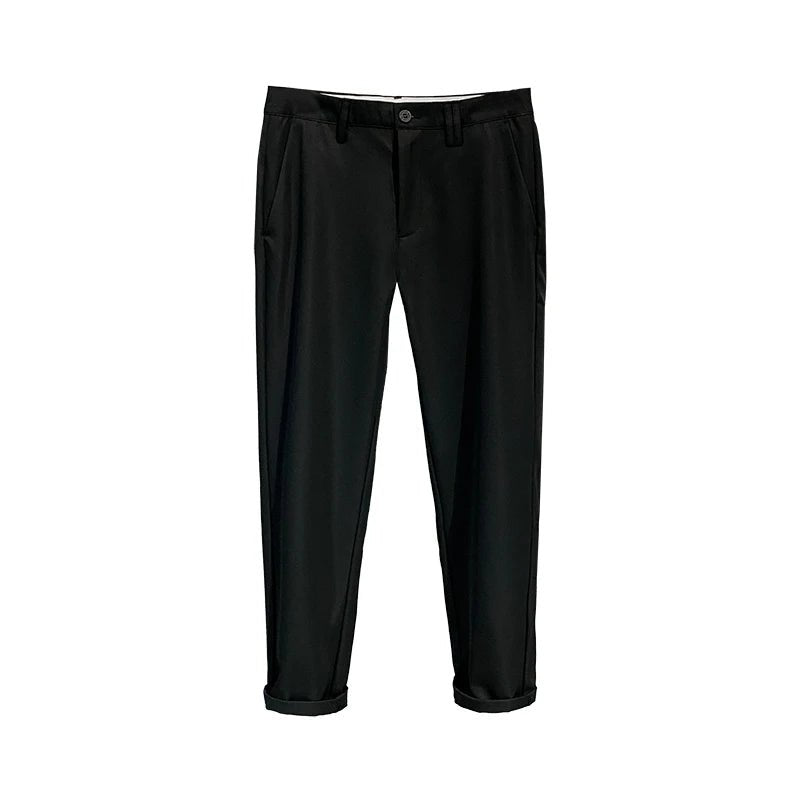 Men’s Premium Cotton Stretch Trousers – Classic Business - Casual Fashion - StepByStepNow