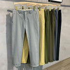 Men’s Premium Cotton Stretch Trousers – Classic Business - Casual Fashion - StepByStepNow