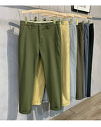 Men’s Premium Cotton Stretch Trousers – Classic Business - Casual Fashion - StepByStepNow