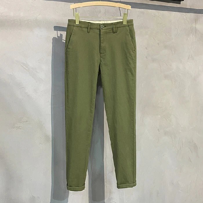 Men’s Premium Cotton Stretch Trousers – Classic Business - Casual Fashion - StepByStepNow