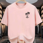 Men's Pure Cotton Casual T-Shirt - Breathable O - Neck Short Sleeve Shopping Tee - StepByStepNow