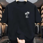 Men's Pure Cotton Casual T-Shirt - Breathable O - Neck Short Sleeve Shopping Tee - StepByStepNow