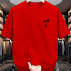 Men's Pure Cotton Casual T-Shirt - Breathable O - Neck Short Sleeve Shopping Tee - StepByStepNow