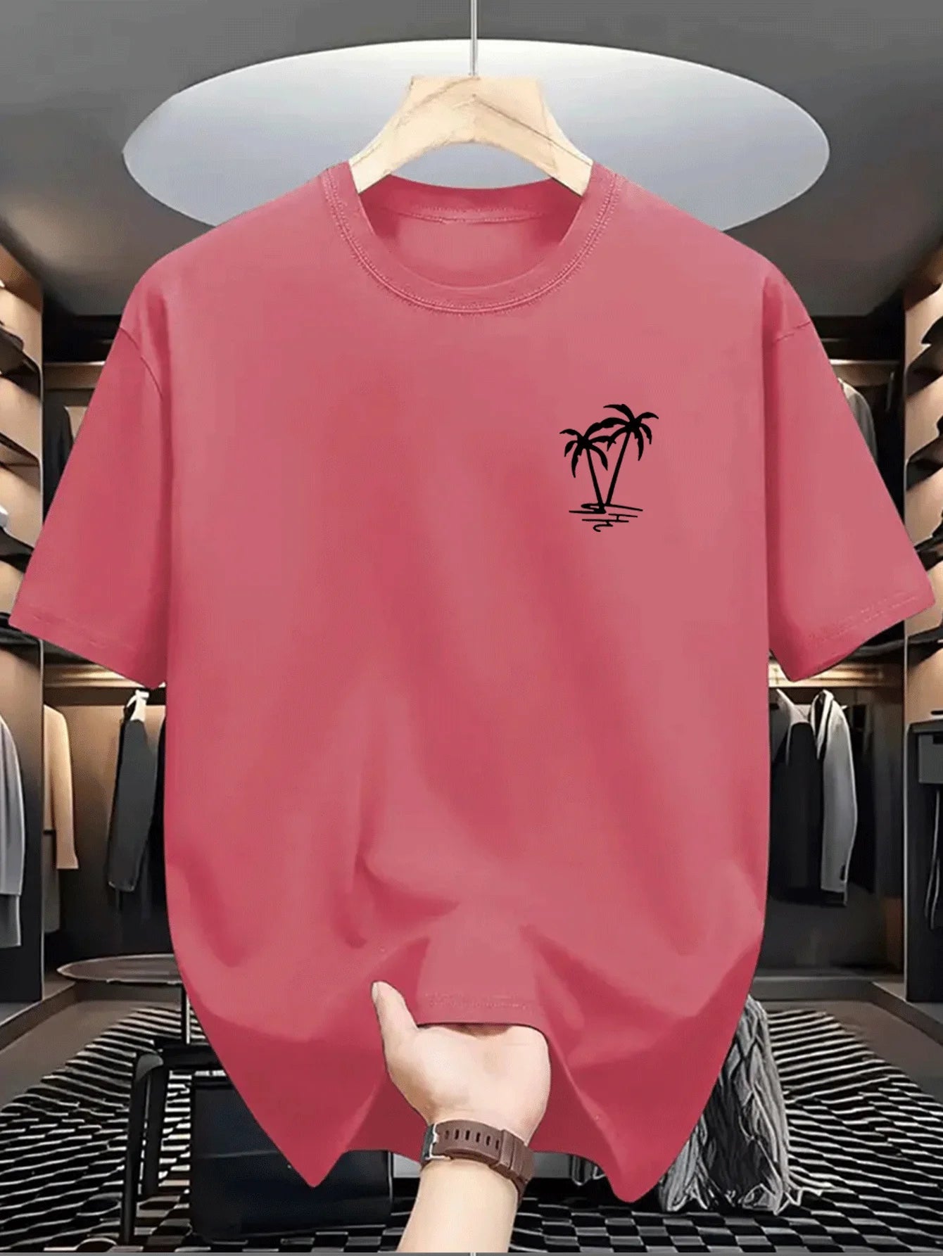 Men's Pure Cotton Casual T-Shirt - Breathable O - Neck Short Sleeve Shopping Tee - StepByStepNow