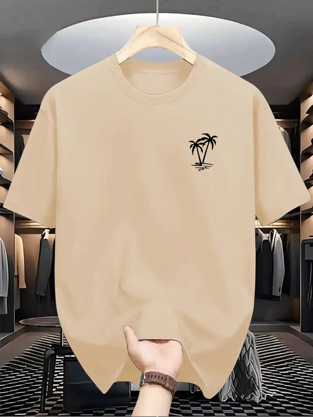 Men's Pure Cotton Casual T-Shirt - Breathable O - Neck Short Sleeve Shopping Tee - StepByStepNow