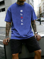 Men’s Retro Sportswear Set – Soft Cotton Letter Print T-Shirt & Casual Shorts Co - ord - StepByStepNow