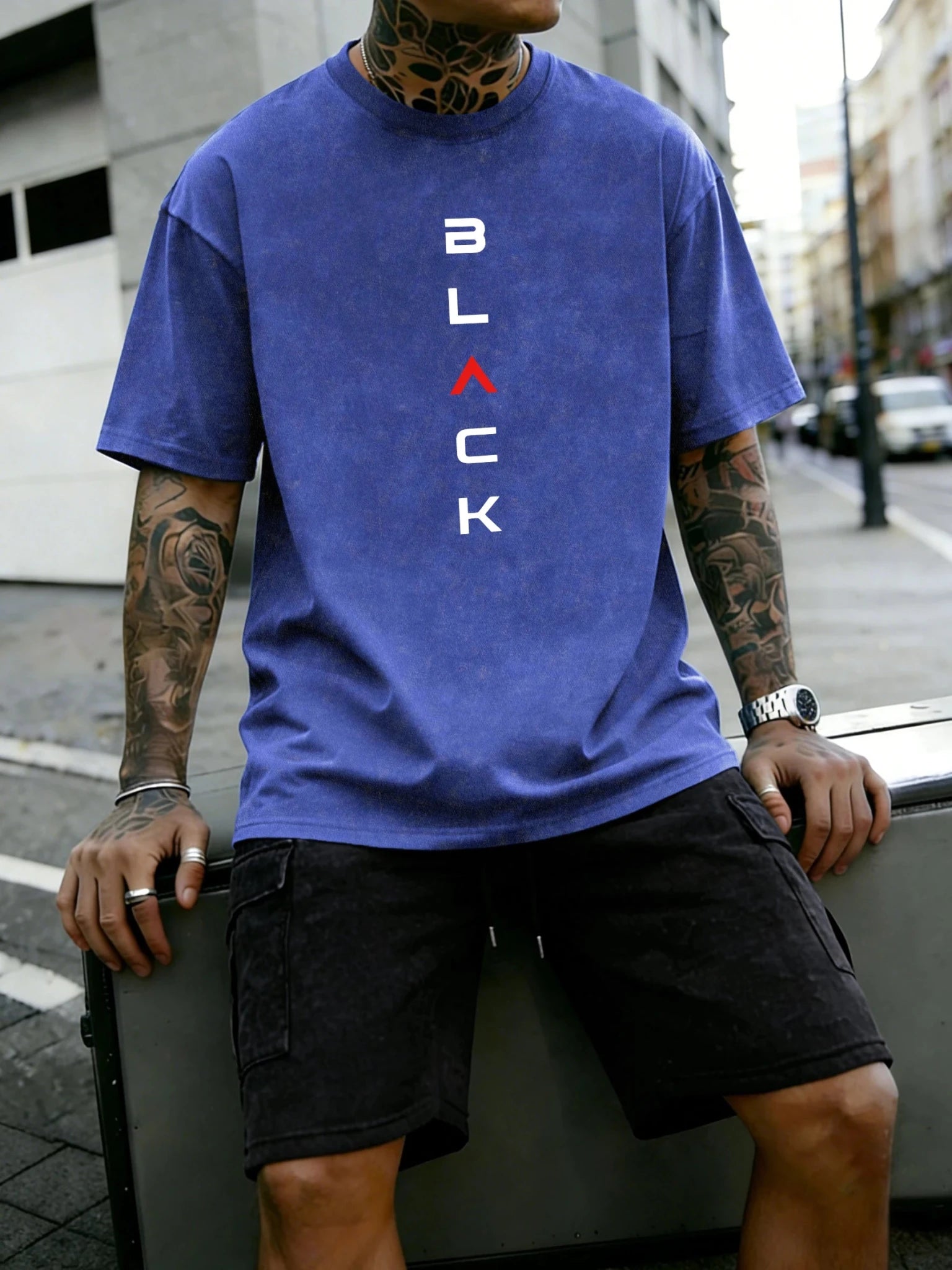 Men’s Retro Sportswear Set – Soft Cotton Letter Print T-Shirt & Casual Shorts Co - ord - StepByStepNow