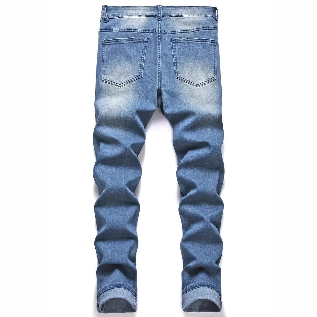 Men's Ripped Fashion Personality Street Trend Style Jeans - StepByStepNow
