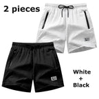 Men’s Seersucker Swim Shorts with Mesh Lining — Image 41
